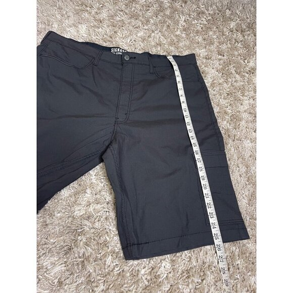 Signature Mens Levi Strauss Grey Cargo Shorts NEW 42W #0569 - Picture 9 of 15